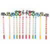 12 Pcs Wooden Musical Note Cartoon Pencils Stationery Gifts for Children