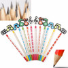12 Pcs Wooden Musical Note Cartoon Pencils Stationery Gifts for Children