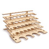 32 Pots Wooden Acrylic Paint Stand Bottle Storage Rack Holder Modular Organizer