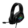 ONIKUMA X4 3.5mm USB Wired Headphone 360º Surounding Gaming Head-mounted Earphone RGB Luminous Computer Game Headset with Mic (Black)