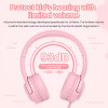 PICUN Q2 Kids Wired Headphones 93dB Volume Limited On Ear Foldable Children Headset with Volume Limiting and Sharing Function 3.5mm Jack