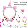 Bakeey Cute Unicorn bluetooth 5.0 Over-Ear Headphones Wireless Kids Cartoon Stereo Headset Earphone Built-in Microphone