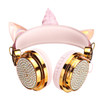 Bakeey Cute Unicorn bluetooth 5.0 Over-Ear Headphones Wireless Kids Cartoon Stereo Headset Earphone Built-in Microphone