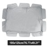 2/3 Seater Size Grey UV-Proof Outdoor Garden Patio Swing Sunshade Cover Waterproof Canopy Seat Top Cover