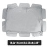 2/3 Seater Size Grey UV-Proof Outdoor Garden Patio Swing Sunshade Cover Waterproof Canopy Seat Top Cover