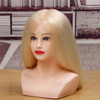 26'' 90% Real Human Hair Mannequin Head Hairdressing Training Head Model Salon