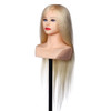 26'' 90% Real Human Hair Mannequin Head Hairdressing Training Head Model Salon