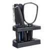 Healthcom Set of 5 Hair Combs Set Professional Salon Hair Cutting Brushes Sets Salon Hairdressing Styling Tool Mirror And Holder Stand Set Dressing Comb Kits for Women and Men