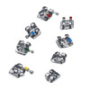 200Pcs/10Packs Mini Metal Dental Orthodontic Brackets