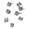 200Pcs/10Packs Mini Metal Dental Orthodontic Brackets