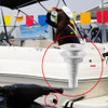 BSET MATEL 1inch Nylon Plastic Thru Hull Bilge Fitting Plug For Bilge Pump Aerator Hose of Boat Marine Yacht Sail RV Camper Truck