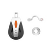BSET MATEL 1500Lbs Load Sheave Block Universal Head Single Pulley Swivel Sailboat Plain Bearing Rope Runner Boat Pilates Accessories