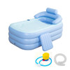 Foldable Inflatable Bathtub 160x84x64cm PVC Adult  Bath Tub with Air Pump