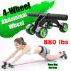 KALOAD 4 Wheel ABS Roller Wheel Sports Fitness Gym Exercise Stretch Wasit Abdominal Wheel Rooler
