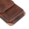 Man Business PU Phone Bag Card Bag Wallet Purse Dual Use Waist Bag