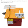Mini Table Saw Circular Router Miter Gauge  DIY Woodworking Machines Angle Ruler