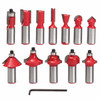 12pcs Woodworking Router Bit Cutter Tungsten Carbide Rotary Tool Set