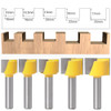 Drillpro 16-25mm Router Bit 8mm Shank Surface Planing Bottom Cleaning Wood Milling Router Bit for CNC