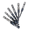 Drillpro HRC89 M3-M10 Combination Drill Tap Bit Set TiAlN Coated Deburr Countersink Drill Bits