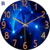 12 Inch Fashion Glass Quartz Clock Home Living Quiet Silent Simple Clock