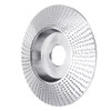Drillpro 110mm Bevel Shaping Disc Wood Carving Disc Angle Grinding Wheel Sanding Rotary Tool Abrasive Disc for Angle Grinder