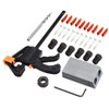 Drillpro 31pcs Woodworking Pocket Hole Jig with Step Drill and Clamp Woodworking Carpentry Tool