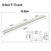 300/400/500/600mm Aluminium Alloy T-track for Carpenter DIY Woodworking Tool