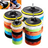 Drillpro 7pcs 3/5/6/7 Inch Car Polishing Pad Set Sponge Wheel Polisher Auto Accessories