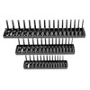 3pcs 1/4 3/8 1/2 Inch SAE Metric Socket Holder Tray Socket Organizer