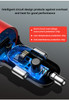 USLION QC 3.0 LED Display Universal Dual USB 24V 3A Quick Fast Charging Metal Car Charger Adapter for iPhone11 for Samsung S10+ Xiaomi Redmi Note8 Tablet