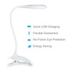 USB LED Reading Light Clip-on Clamp Bed Table Desk Lamp Night Light