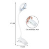 USB LED Reading Light Clip-on Clamp Bed Table Desk Lamp Night Light