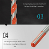 5Pcs 6/8/10/12mm Triangular-overlord Handle Multifunctional Auger Drill Bits For Tile Glass Wall Wood