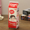 PU Waterproof Milk Box Pencil Pen Case Roll Cosmetic Pouch Pocket Holder Makeup Bag