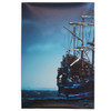Modern Canvas Print Painting Picture Home Decor Blue Sea Boat Wall Art Framed Paper