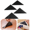 4pcs Anti Slip Coner Rubber Mat Trangle Non Slip Carpet Skid Grippers Rug