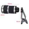 Silver Phone Universal Telescope 8x Optical Zoom Lens HD with Clip