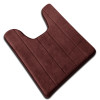 Coral Fleece Carpet Bathroom U-shaped Cotton Toilet Bathroom Carpet Mat Memory Foam Bath Mats Rug Anti-slip Floor Carpets Pad for Hotel Restroom Toilet Home Decor
