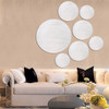 7Pcs Round 3D Mirror Decal Art Mural Wall Sticker Home Bathroom DIY Decor Removable
