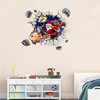 45x60CM 3D Wall Sticker Christmas Santa Claus Adhesive Sticker Bedroom Home Decor 45x60CM 3D Wall Sticker Christmas Santa Claus Adhesive Sticker Bedroom Home Decor