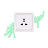 Honana DX-169 Fluorescent Glow Switch Wall Sticker Horrible Crocodile Home Bedroom Decor