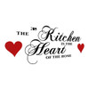 60x28CM Wall Sticker Kitchen Heart of Home Wall Art Sticker House Decoration