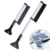 65cm Retractable Snow Brush with Ice Scraper Garden Car Snow Removaling Shovel Tool