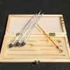 4 PCS Alcohol Concentration Meter Measuring Tool Tester With Thermometer Wine Vodka Whiskey Hydrometer Testeing Bar Set