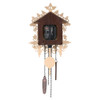 Cuckoo Wall Clock Hanging Handcraft Wall Clock Decoration Art Vintage Bird Swing Wood Cuckoo Clock