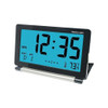Loskii DC-12 Travel Alarm Clock LCD Mini Digital Desk Folding Electronic Alarm With Backlight