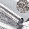 Kitchen Aluminum Film Oil Sticker Self Adhesive Anti Oil Kitchen Cabinet Adhesive Wallpaper Kitchen Aluminum Film Oil Sticker Self Adhesive Anti Oil Kitchen Cabinet Adhesive Wallpaper