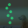 Honana DX-141 6PCS 8.5x8.5cm Fluorescent Glow Dog Footprint Wall Sticker
