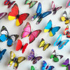 12Pcs 3D Stereoscopic Butterfly Wall Sticker Living Room Home Decoration Decal DIY Mural Wall Art