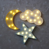Vvcare BC-NL02 Led Night Light for Kids Moon Star Cloud Bedroom Bedside Lamp Room Party Decorations